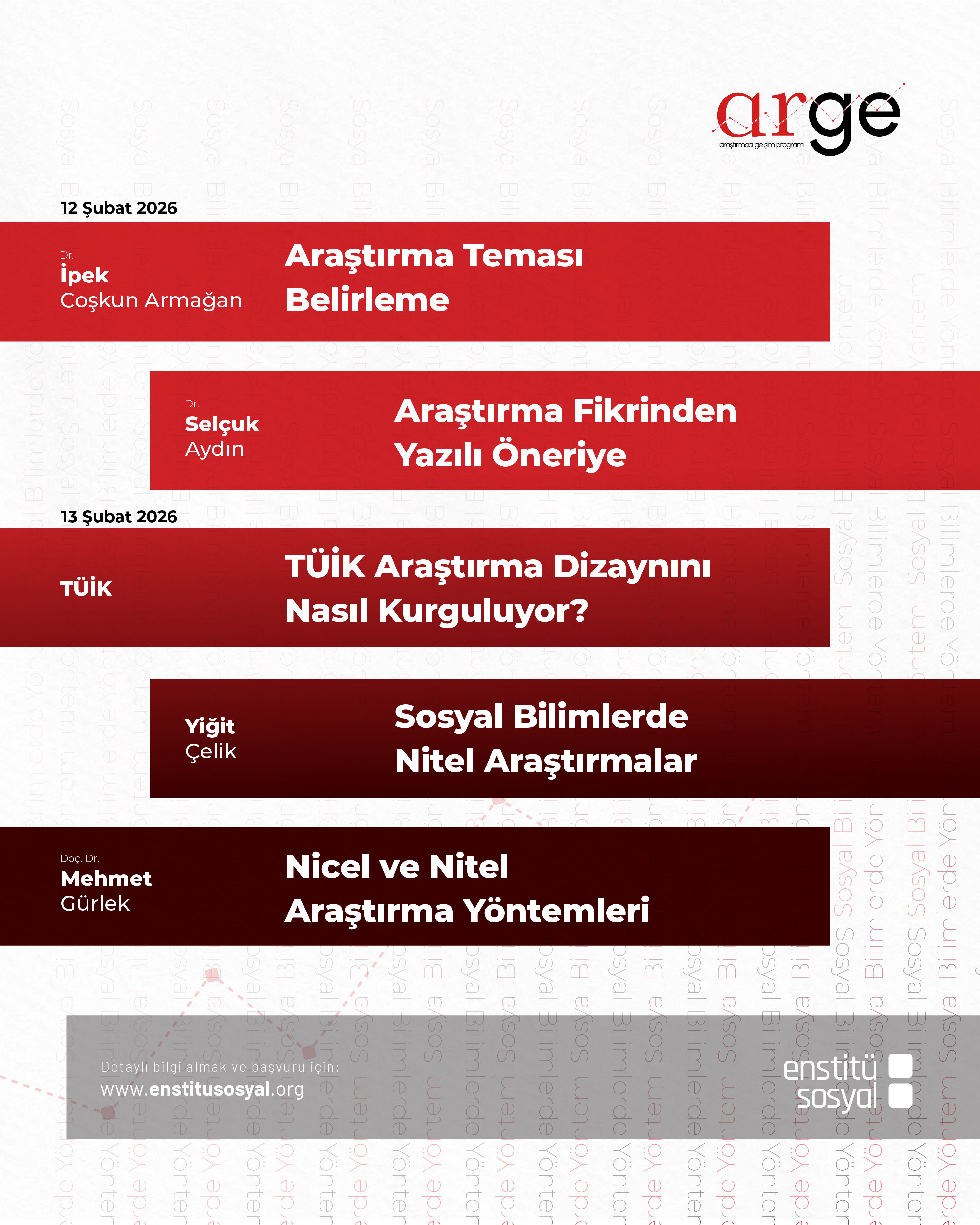 Sosyal Bilimlerde Araştırma Yöntemleri Eğitim Kampı Başlıyor!