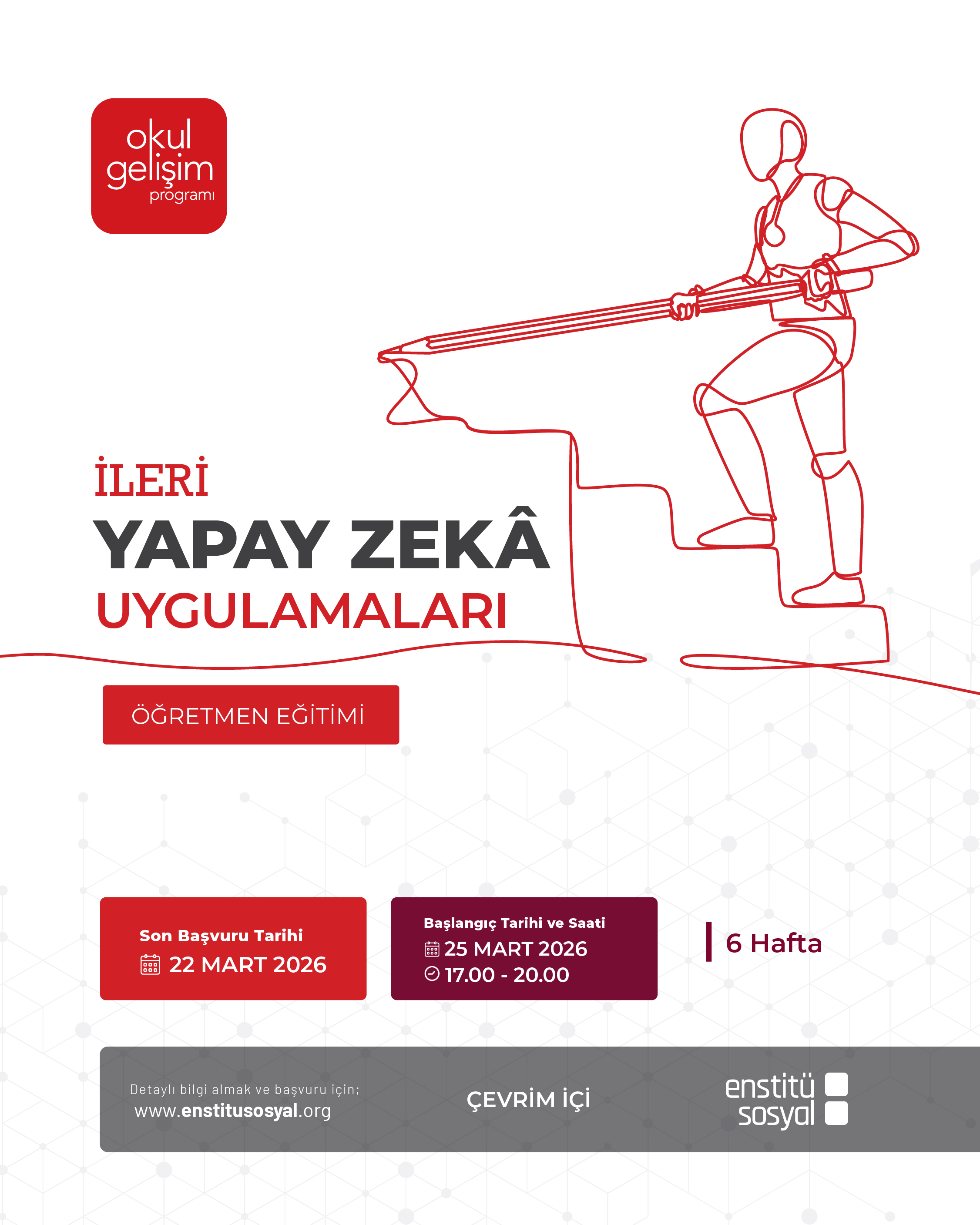 Öğretmenler için İleri Düzey Yapay Zekâ Eğitimi Başlıyor!