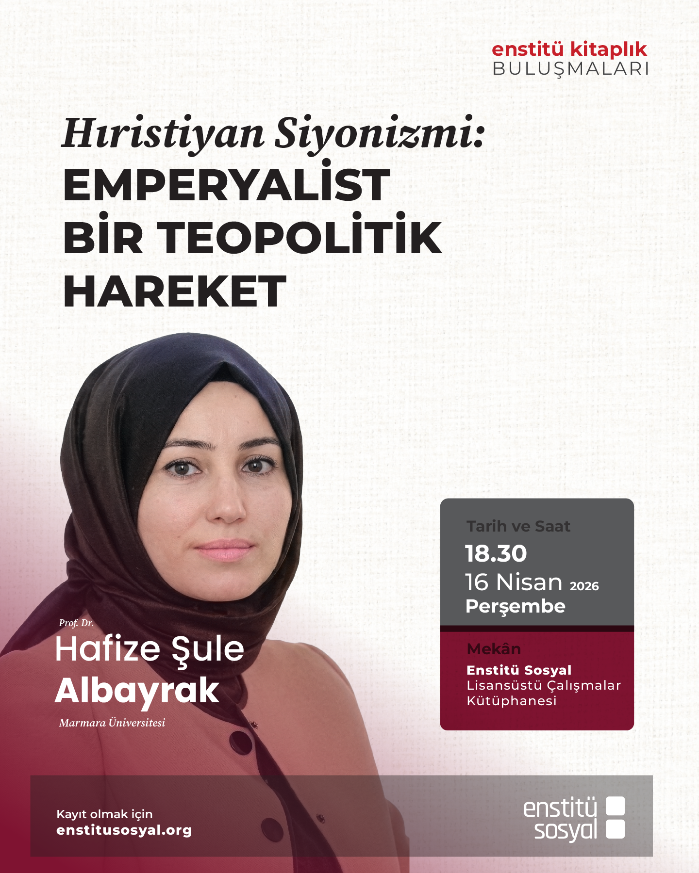 Enstitü Kitaplık Buluşmaları Başlıyor