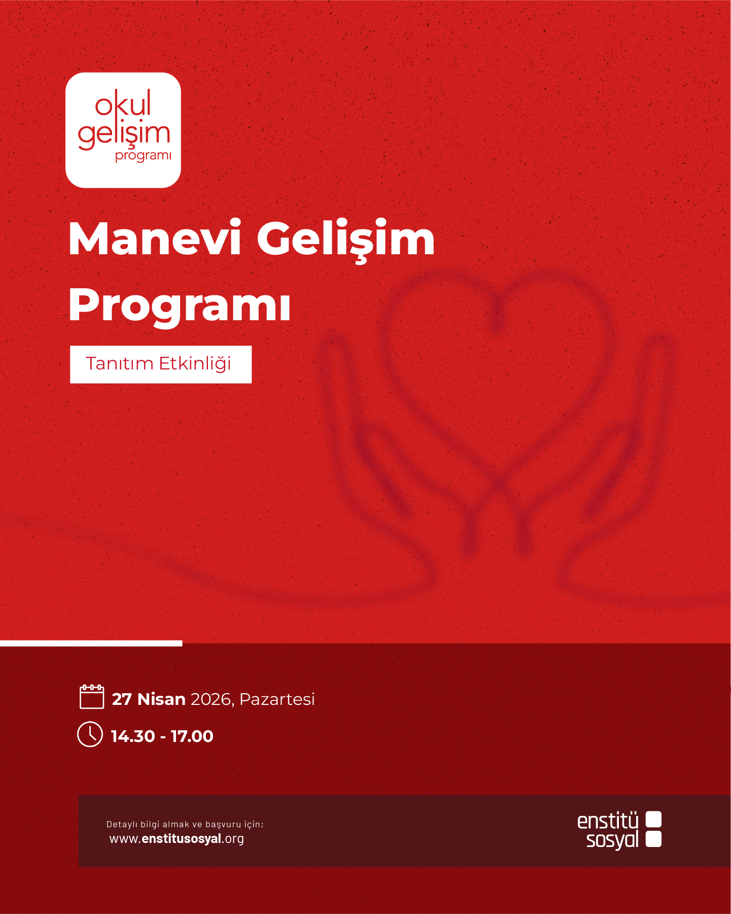 Manevi Gelişim Programı Tanıtım Etkinliği'ne Davetlisiniz!