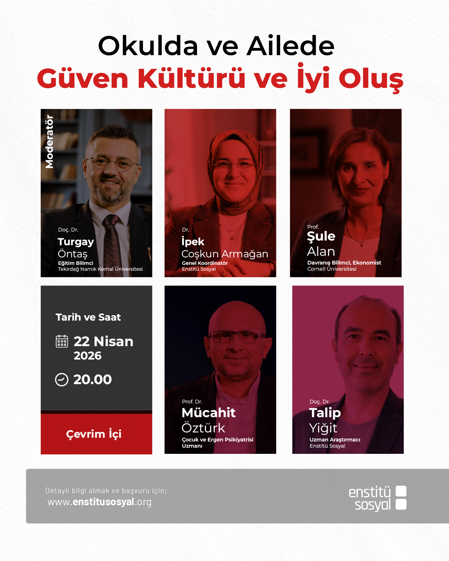 Okulda ve Ailede Güven Kültürü ve İyi Oluş Paneli