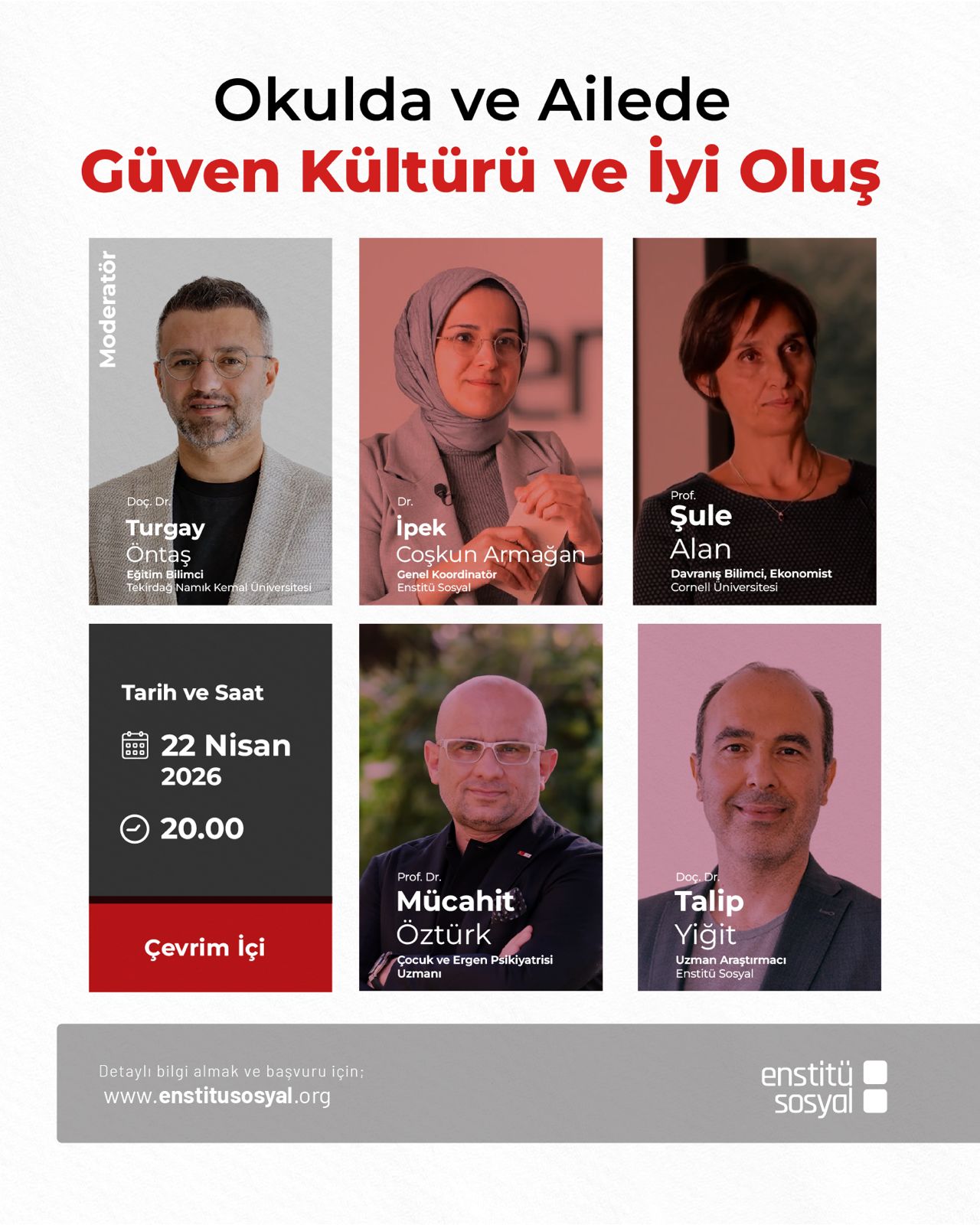 Okulda ve Ailede Güven Kültürü ve İyi Oluş Paneli