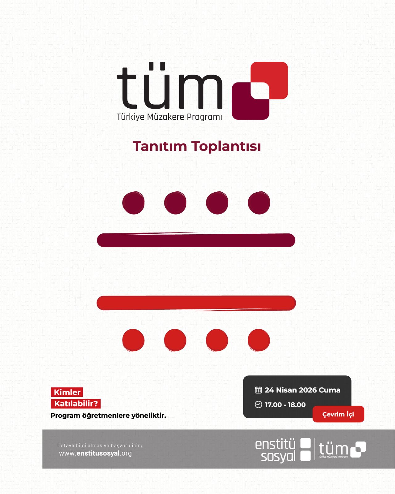 Türkiye Müzakere Programı Tanıtım Toplantısı’na Davetlisiniz