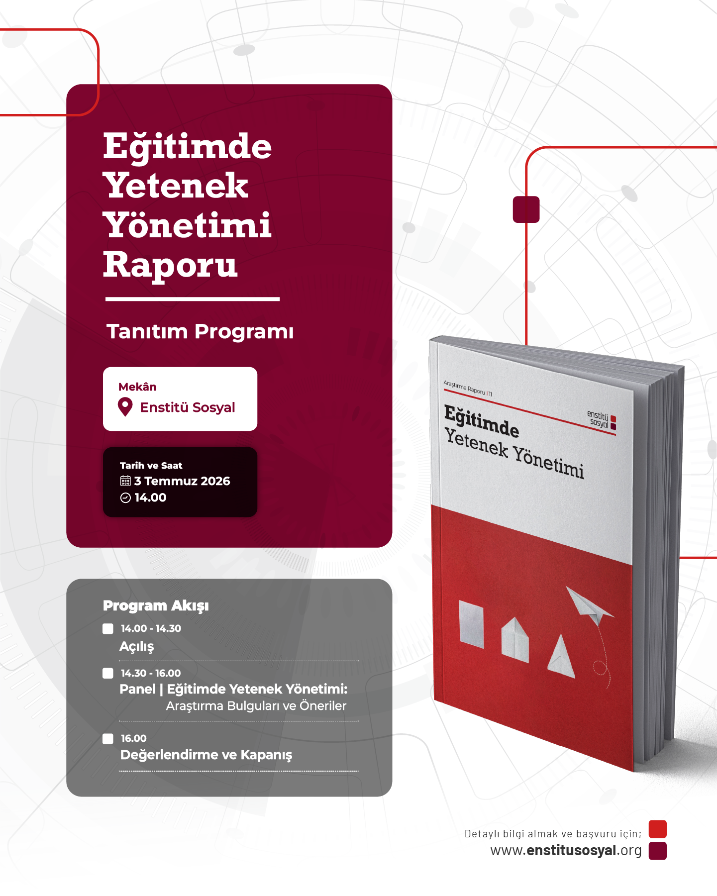 Eğitimde Yetenek Yönetimi Raporu Tanıtım Programı’na davetlisiniz!